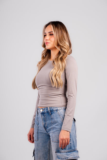 CREWNECK LONG SLEEVES TOP