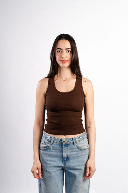 U-SHAPED TANK TOP
