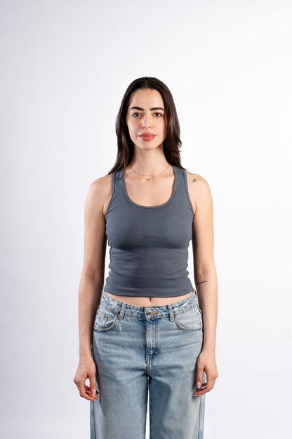 U-SHAPED TANK TOP