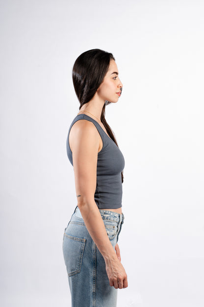 U-SHAPED TANK TOP