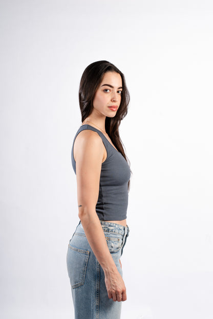 U-SHAPED TANK TOP